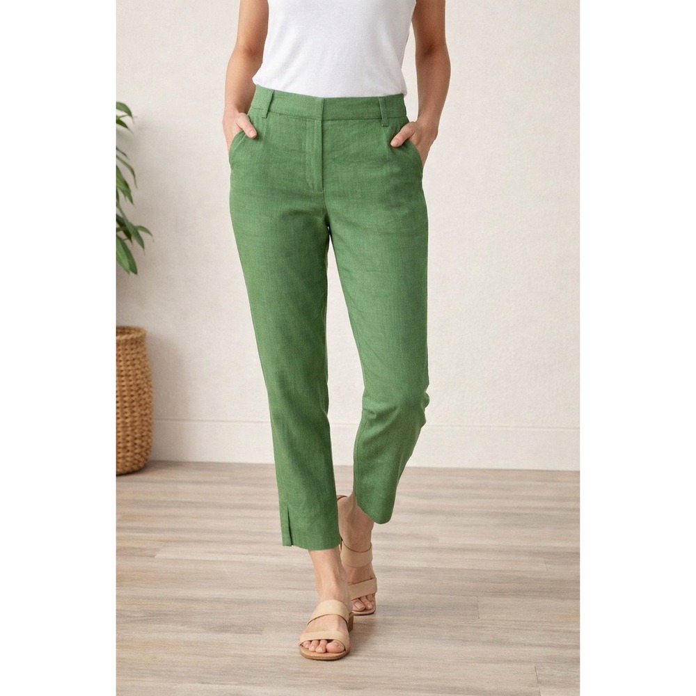 J. Jill Green Cropped Ankle Pants